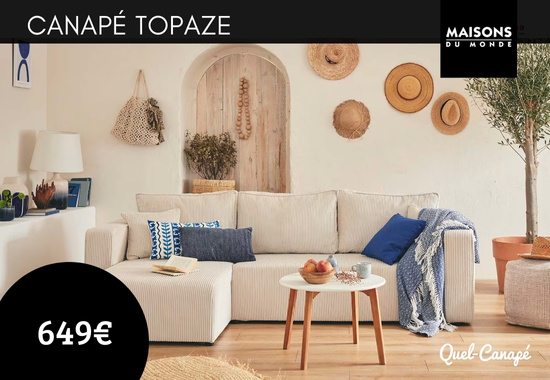 Canapé Topaze Maisons du Monde